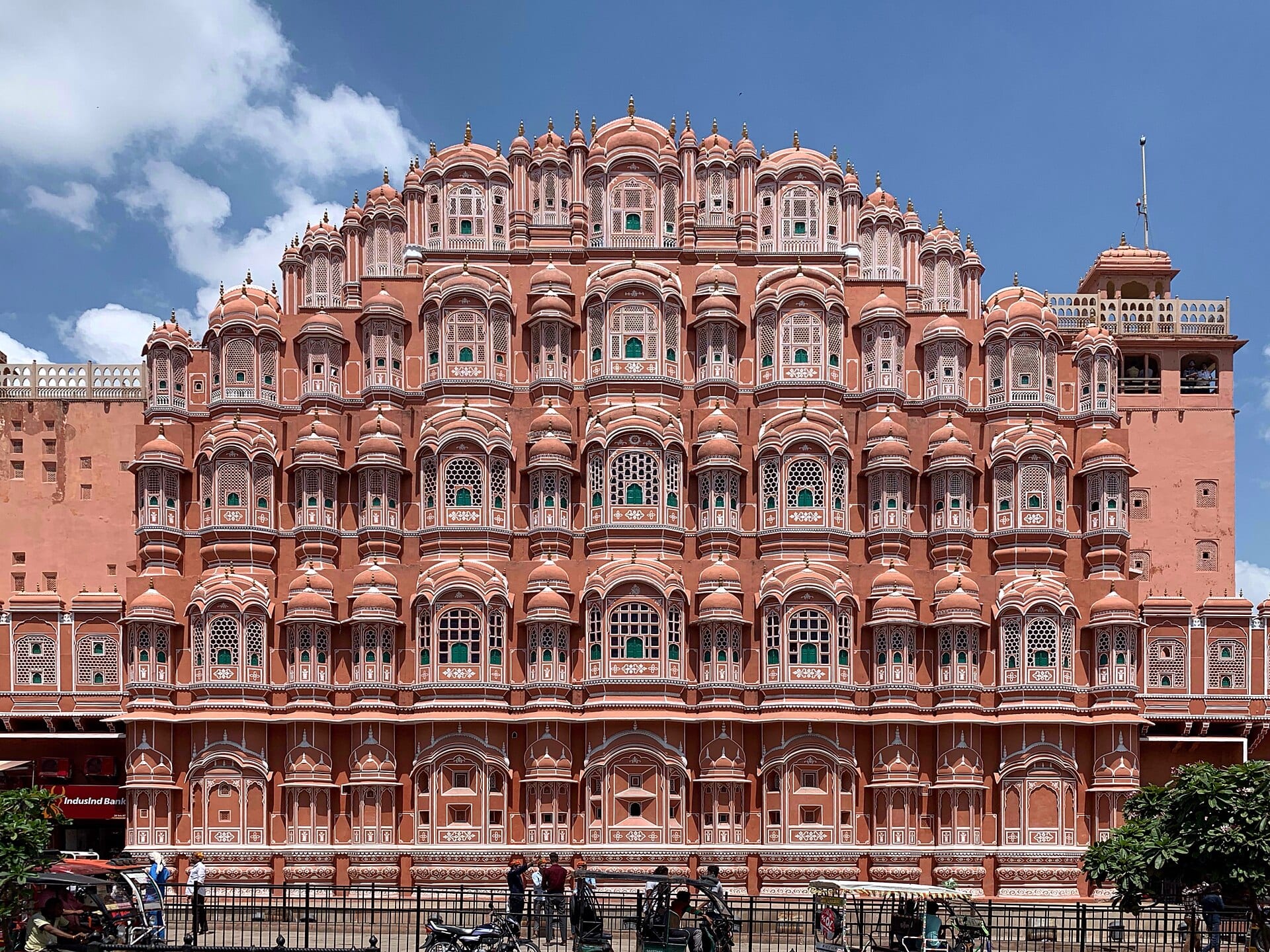 The east facade of Hawa Mahal in Jaipur